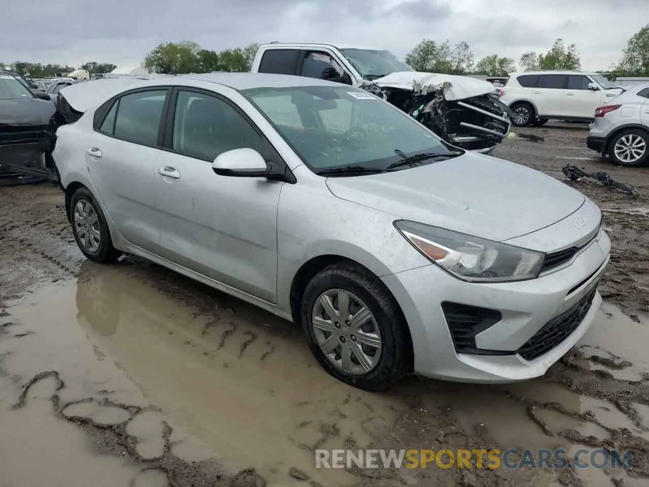 4 Photograph of a damaged car 3KPA24AD4NE486009 KIA RIO 2022