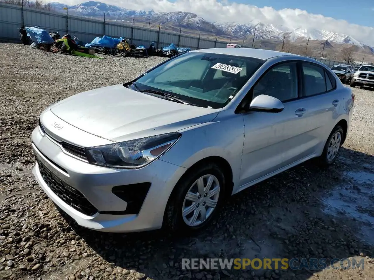 1 Photograph of a damaged car 3KPA24AD4NE486608 KIA RIO 2022