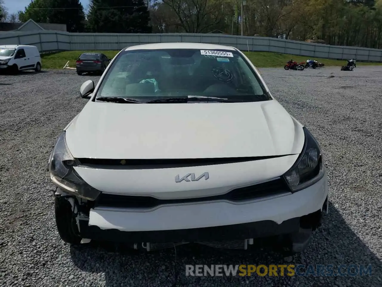 5 Photograph of a damaged car 3KPA24AD5NE444822 KIA RIO 2022