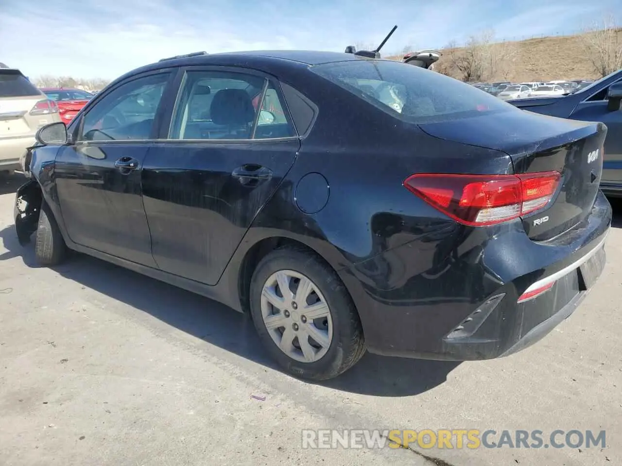 2 Photograph of a damaged car 3KPA24AD6NE445249 KIA RIO 2022