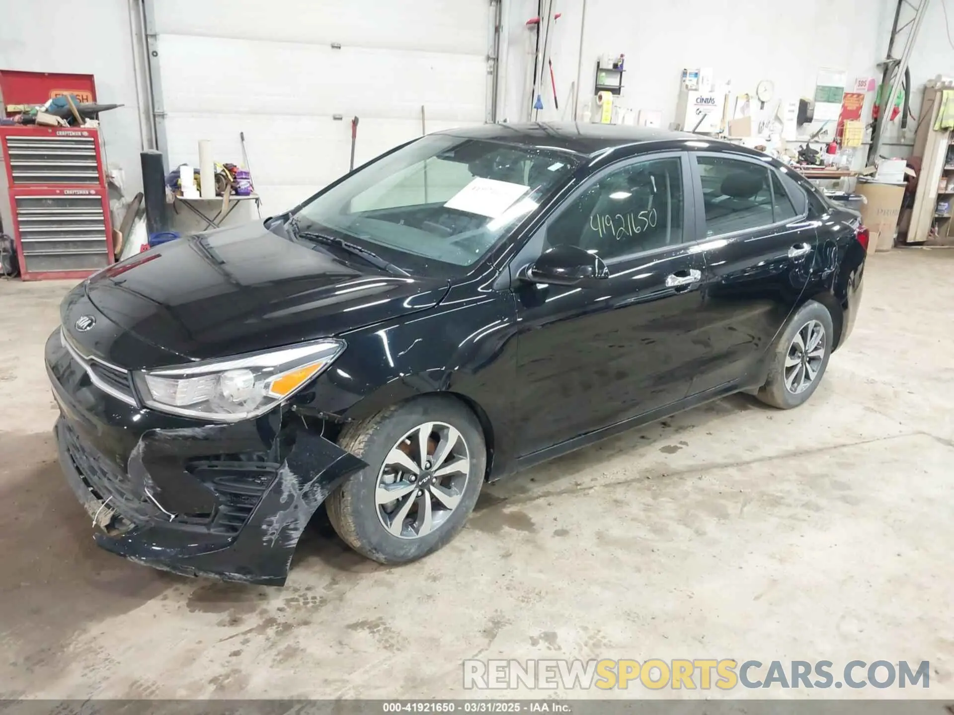 2 Photograph of a damaged car 3KPA24AD6NE454842 KIA RIO 2022