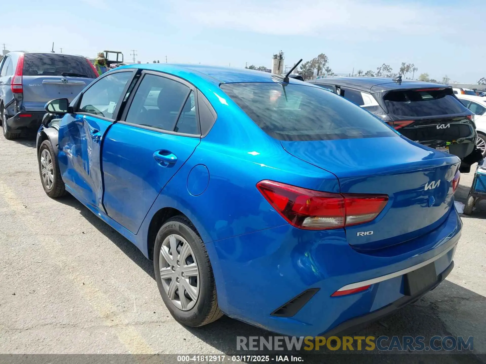 3 Photograph of a damaged car 3KPA24AD6NE468773 KIA RIO 2022