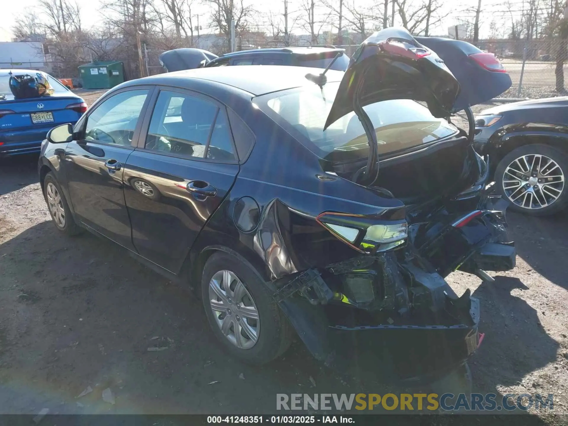 3 Photograph of a damaged car 3KPA24AD6NE473486 KIA RIO 2022