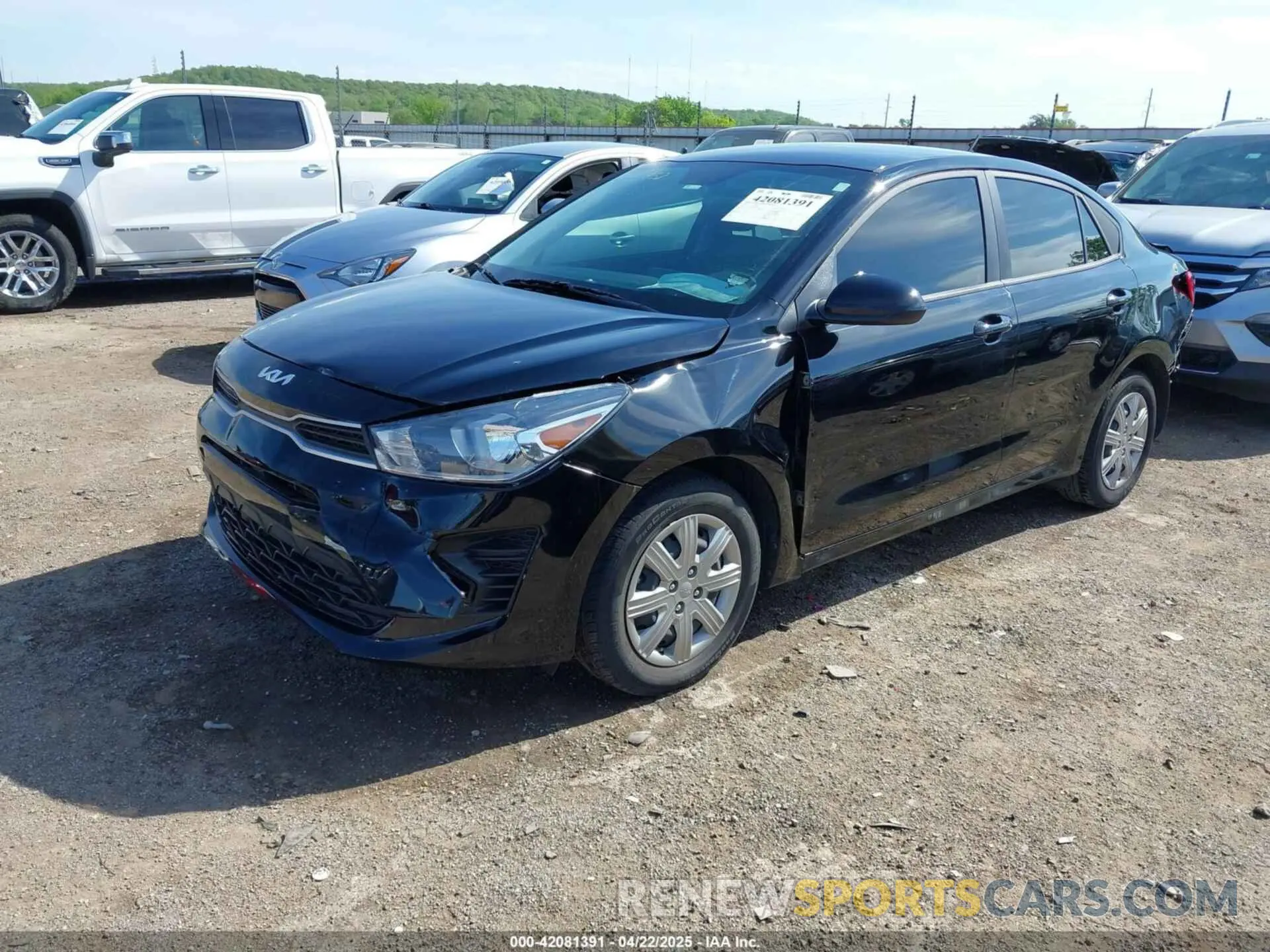 2 Photograph of a damaged car 3KPA24AD6NE502193 KIA RIO 2022