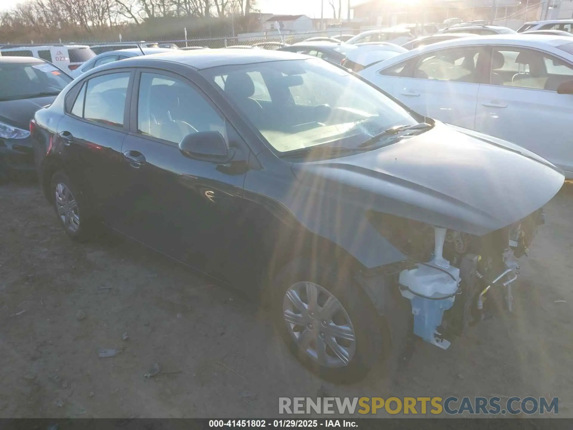 1 Photograph of a damaged car 3KPA24AD7NE438861 KIA RIO 2022