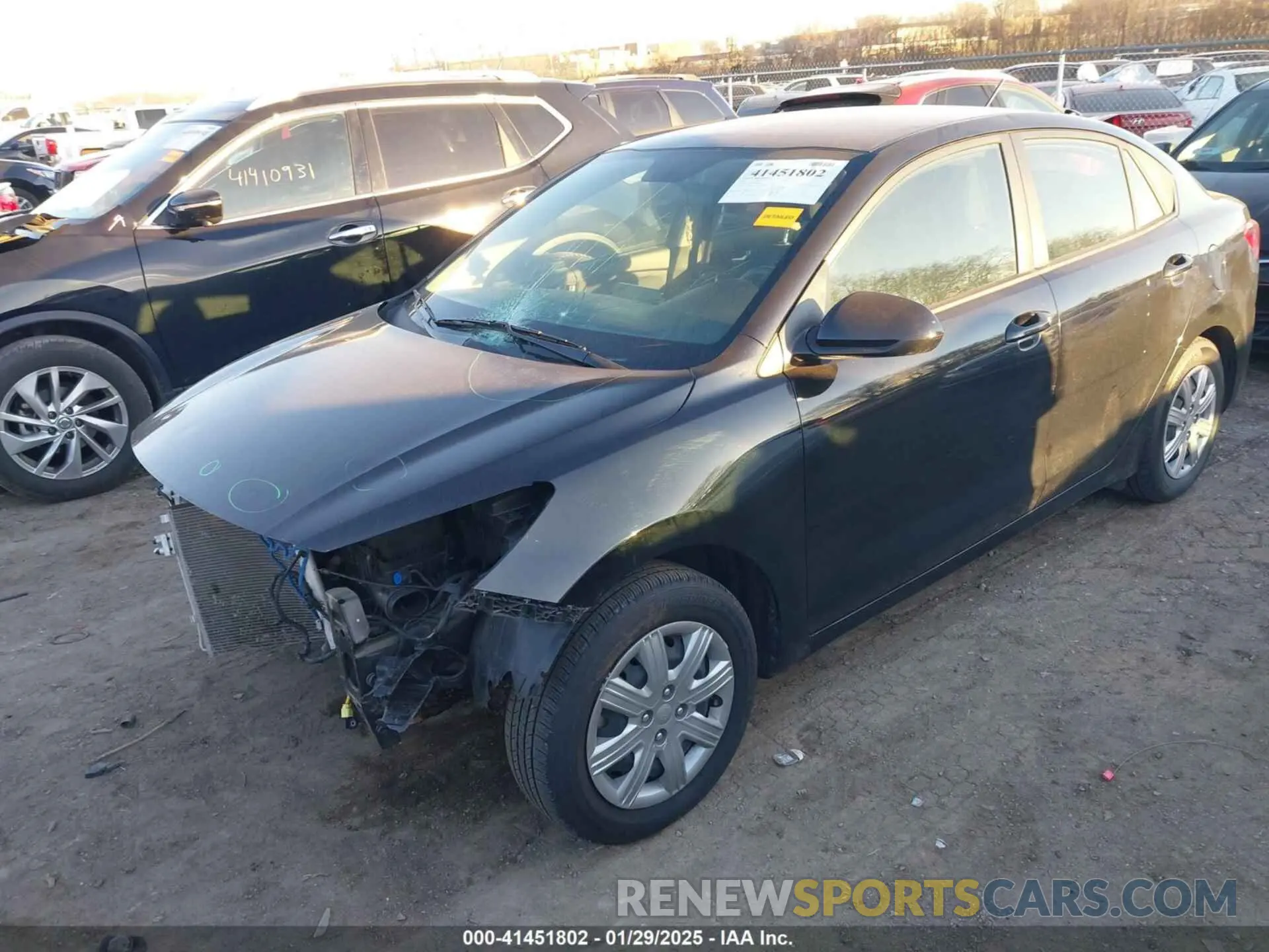 2 Photograph of a damaged car 3KPA24AD7NE438861 KIA RIO 2022