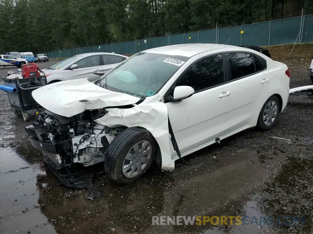 1 Photograph of a damaged car 3KPA24AD7NE448158 KIA RIO 2022