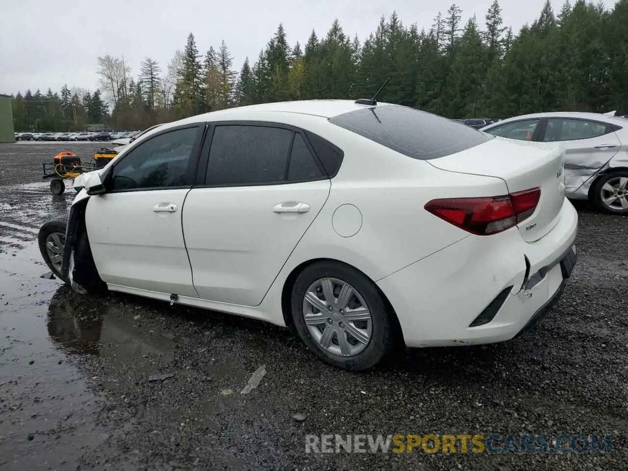 2 Photograph of a damaged car 3KPA24AD7NE448158 KIA RIO 2022