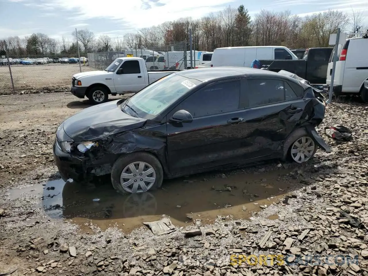1 Photograph of a damaged car 3KPA24AD7NE476168 KIA RIO 2022