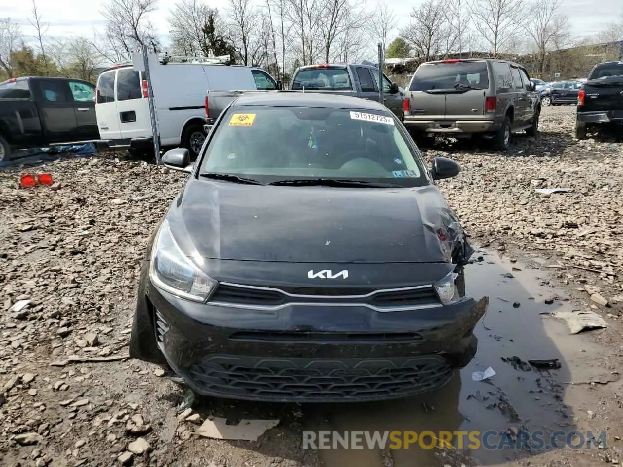 5 Photograph of a damaged car 3KPA24AD7NE476168 KIA RIO 2022