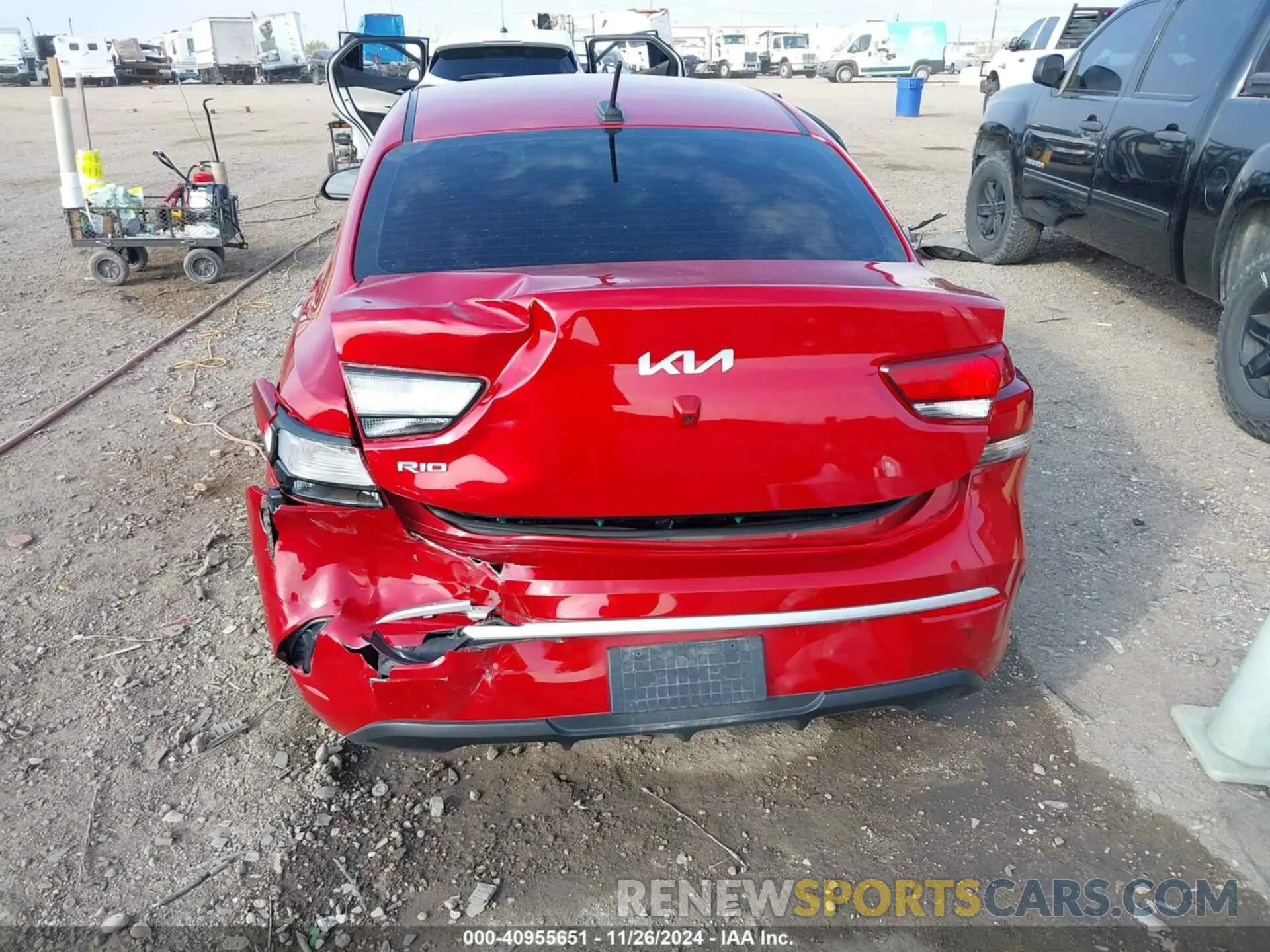 6 Photograph of a damaged car 3KPA24AD7NE483413 KIA RIO 2022