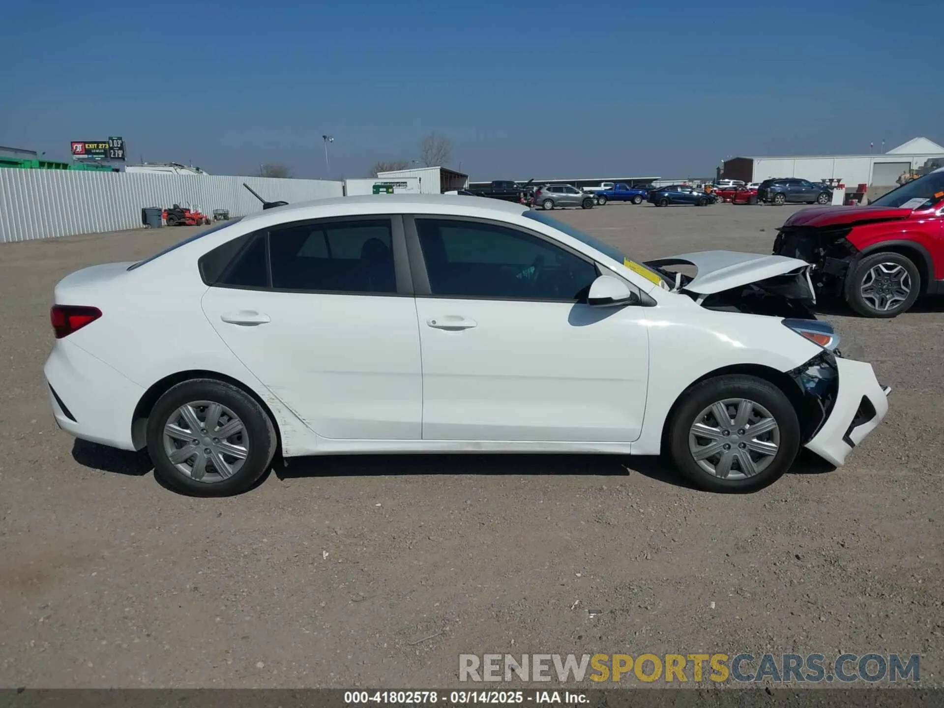 13 Photograph of a damaged car 3KPA24AD7NE486800 KIA RIO 2022