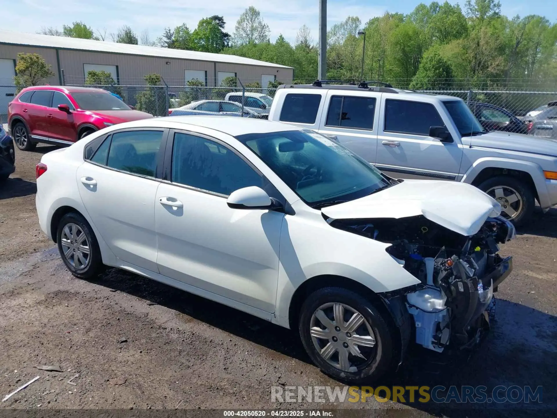 1 Photograph of a damaged car 3KPA24AD7NE492807 KIA RIO 2022
