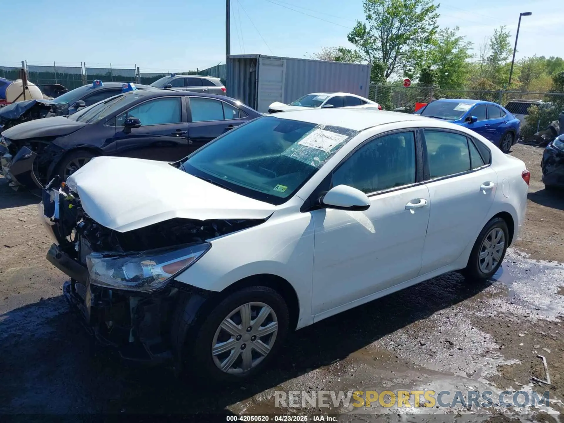 2 Photograph of a damaged car 3KPA24AD7NE492807 KIA RIO 2022