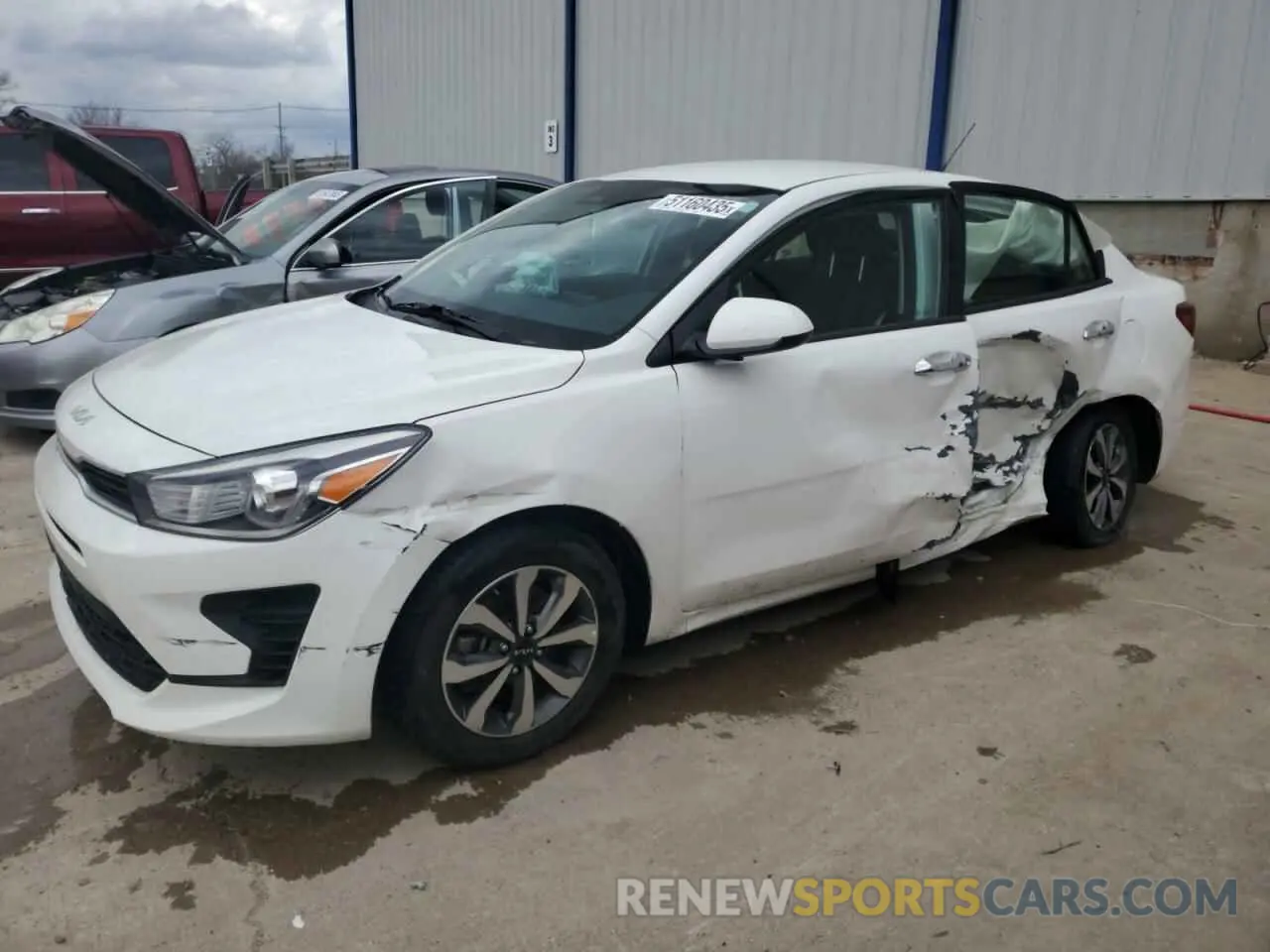1 Photograph of a damaged car 3KPA24AD7NE506334 KIA RIO 2022