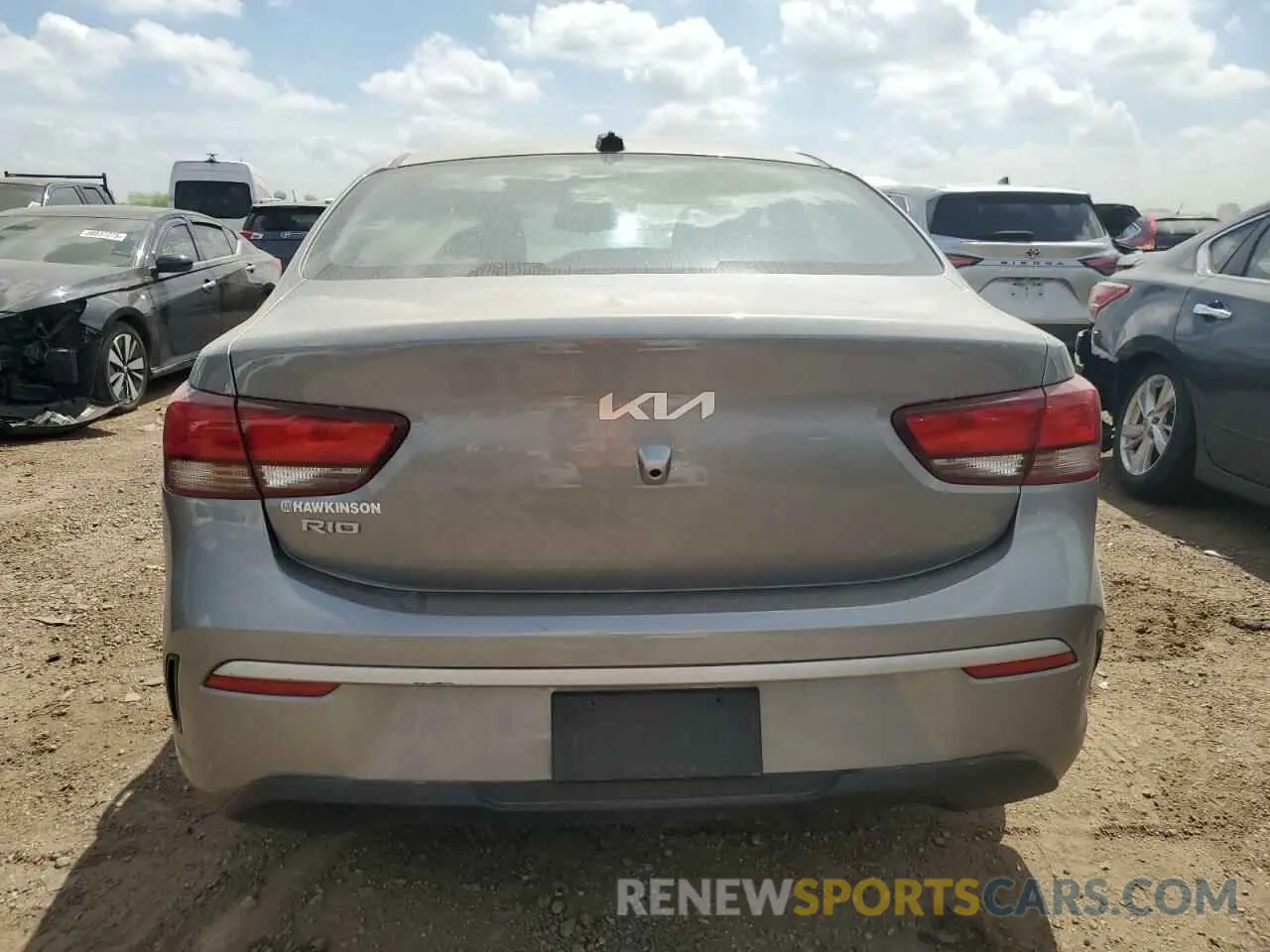 6 Photograph of a damaged car 3KPA24AD8NE431563 KIA RIO 2022