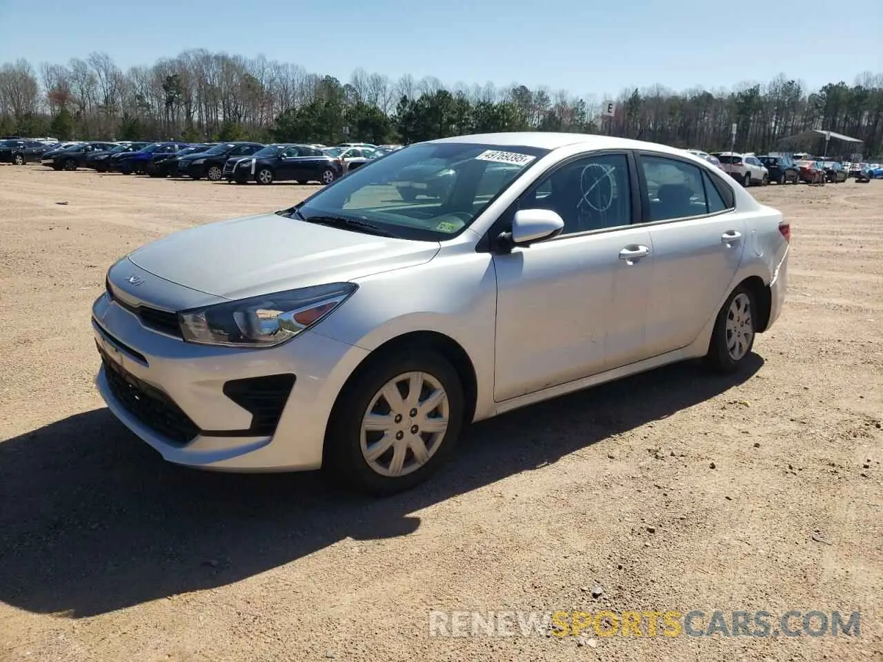 1 Photograph of a damaged car 3KPA24AD8NE441042 KIA RIO 2022