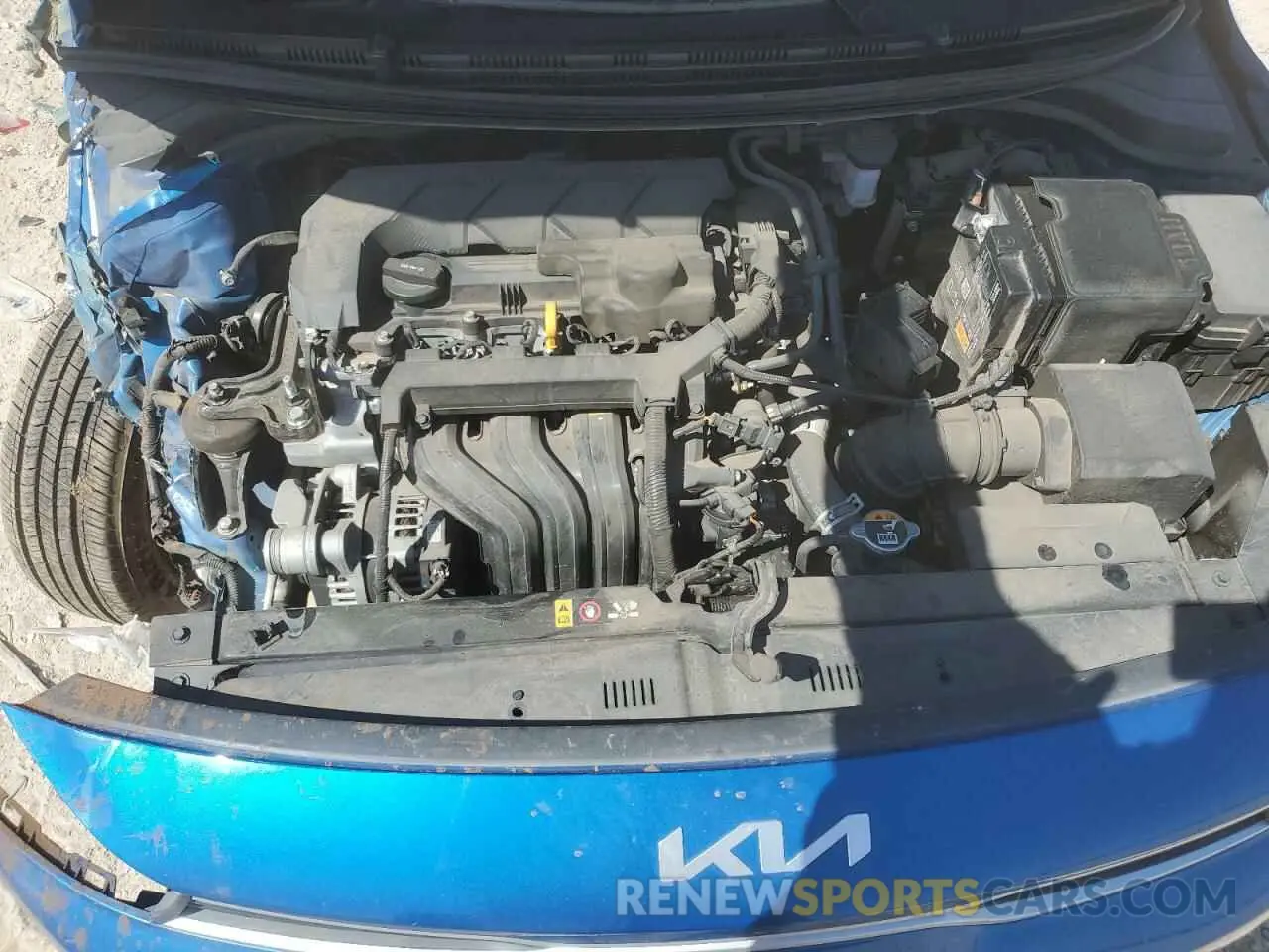 13 Photograph of a damaged car 3KPA24AD8NE460593 KIA RIO 2022