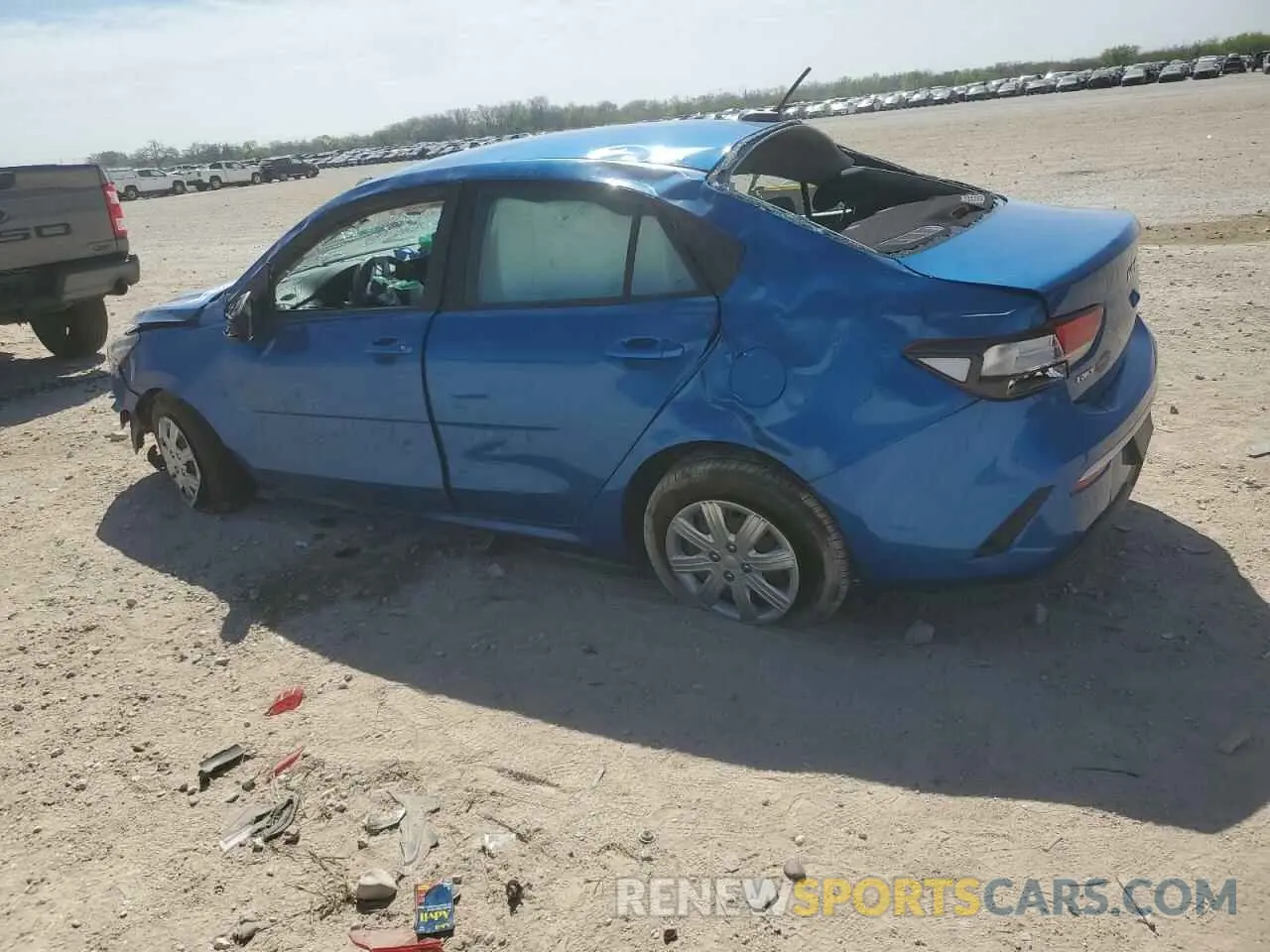 2 Photograph of a damaged car 3KPA24AD8NE460593 KIA RIO 2022