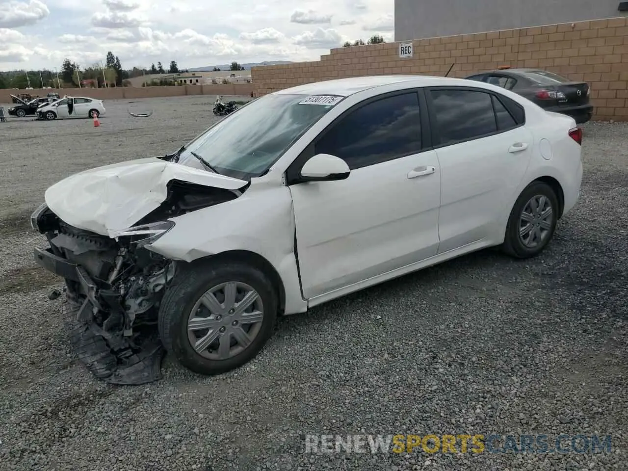 1 Photograph of a damaged car 3KPA24AD8NE493514 KIA RIO 2022