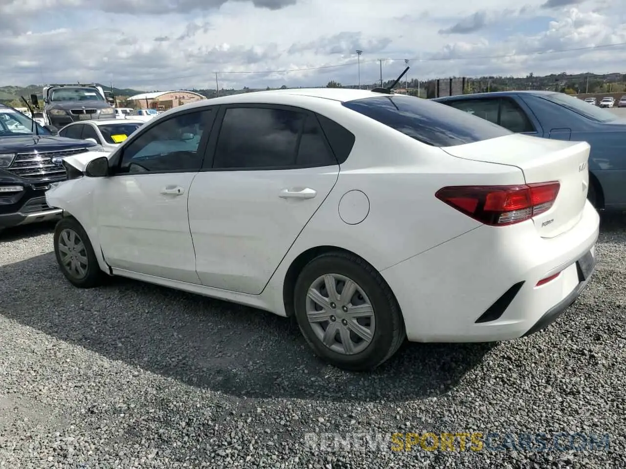 2 Photograph of a damaged car 3KPA24AD8NE493514 KIA RIO 2022