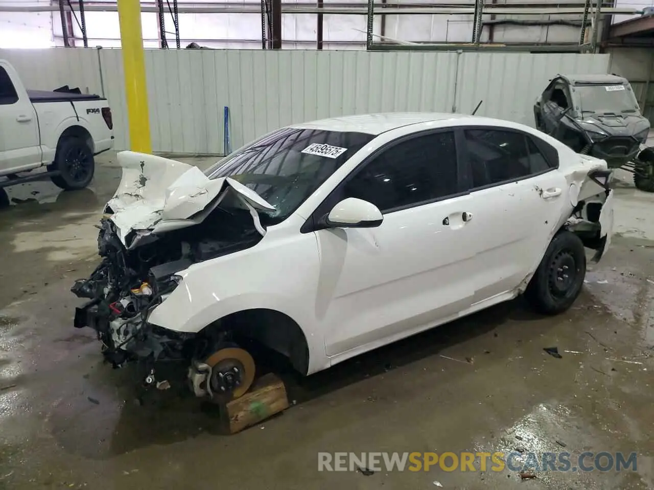 1 Photograph of a damaged car 3KPA24AD8NE496395 KIA RIO 2022