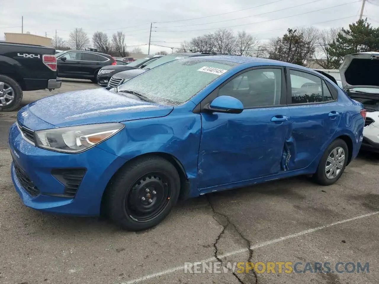 1 Photograph of a damaged car 3KPA24AD9NE436836 KIA RIO 2022