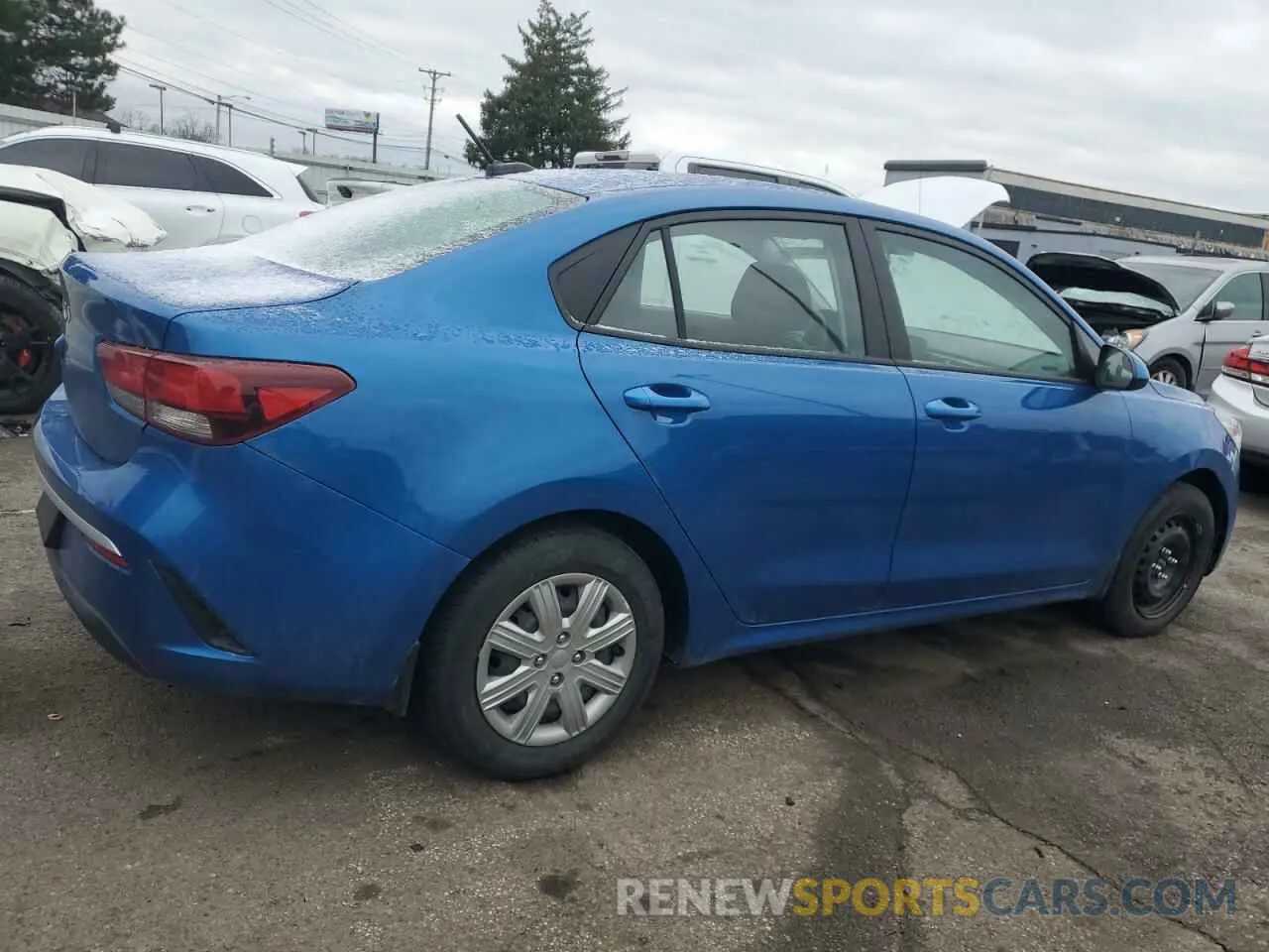 3 Photograph of a damaged car 3KPA24AD9NE436836 KIA RIO 2022