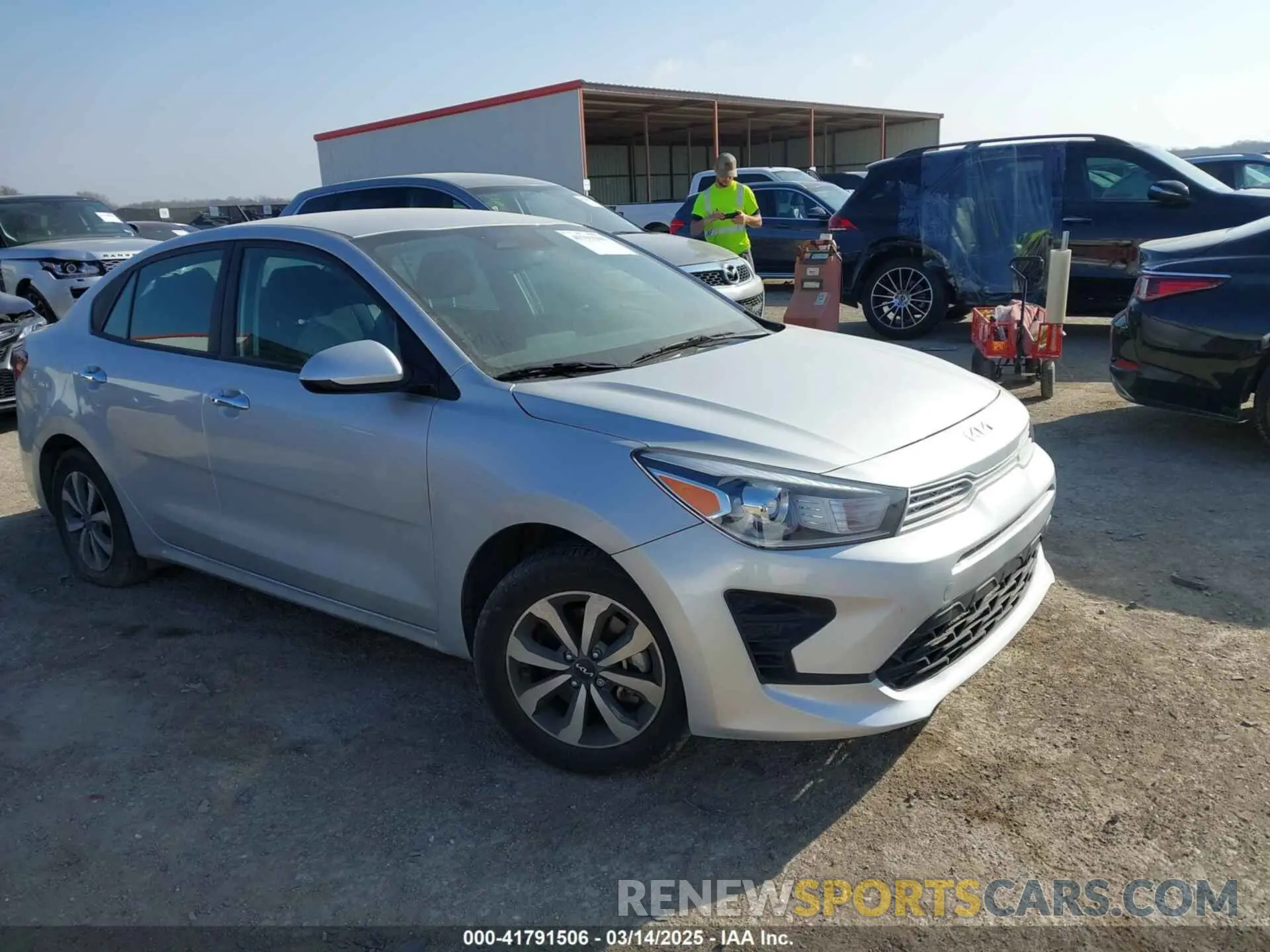 1 Photograph of a damaged car 3KPA24AD9NE441681 KIA RIO 2022