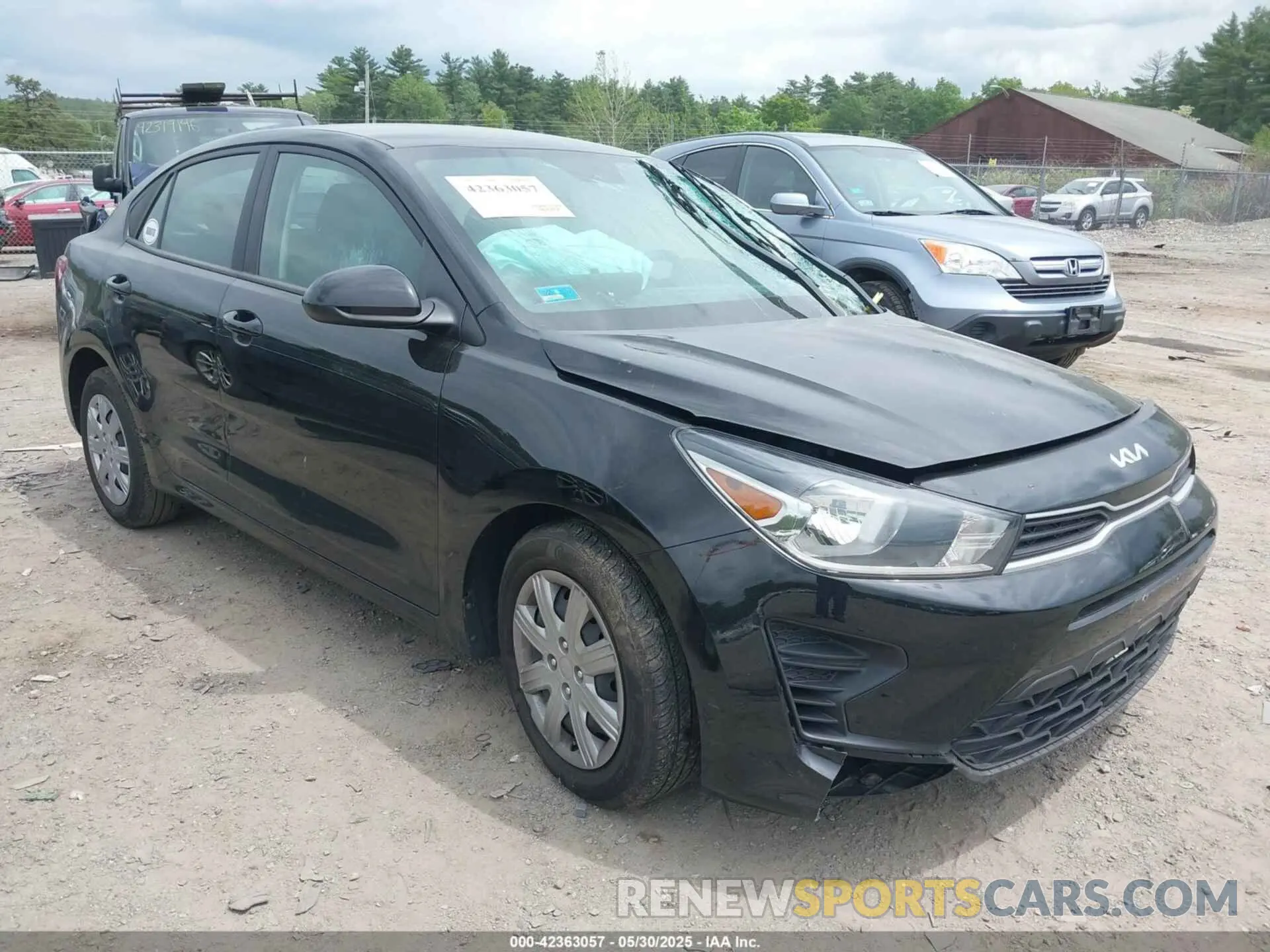 1 Photograph of a damaged car 3KPA24AD9NE452566 KIA RIO 2022