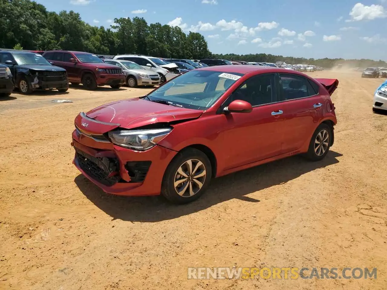 1 Photograph of a damaged car 3KPA24AD9NE454723 KIA RIO 2022