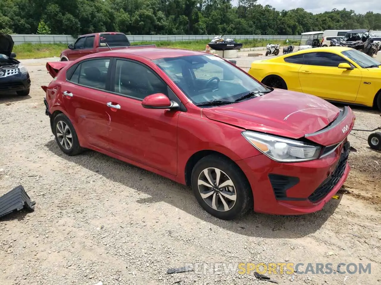4 Photograph of a damaged car 3KPA24AD9NE454723 KIA RIO 2022