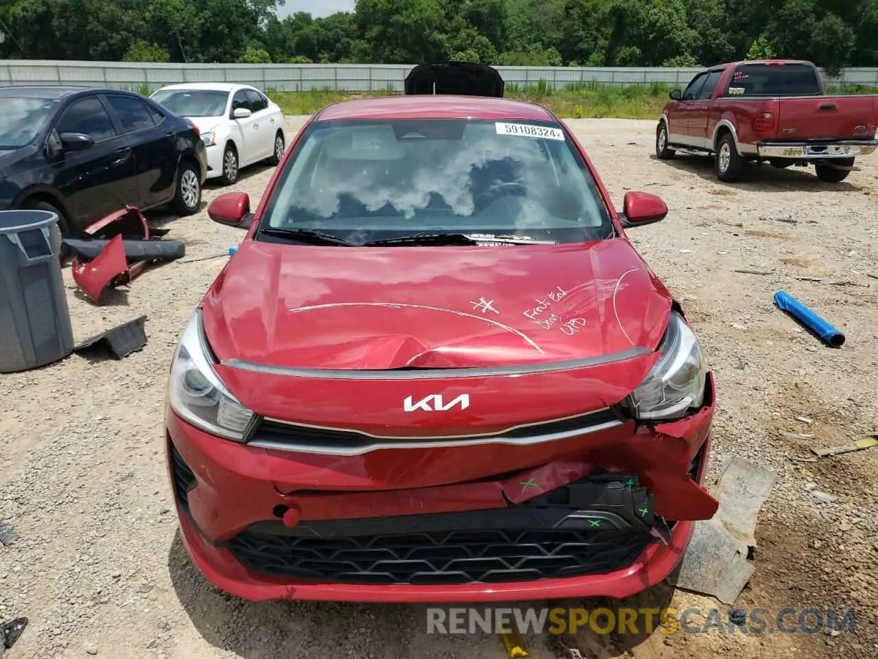 5 Photograph of a damaged car 3KPA24AD9NE454723 KIA RIO 2022