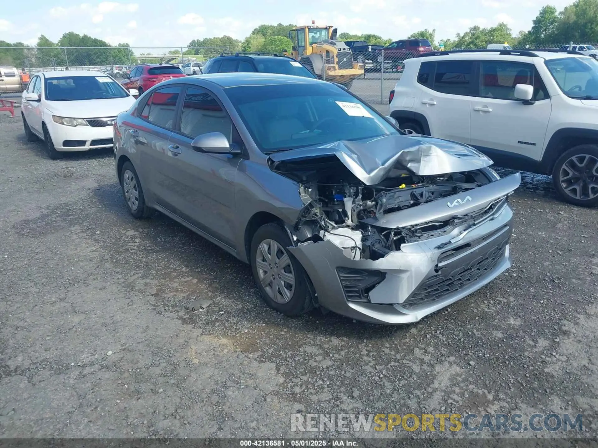 1 Photograph of a damaged car 3KPA24AD9NE488029 KIA RIO 2022