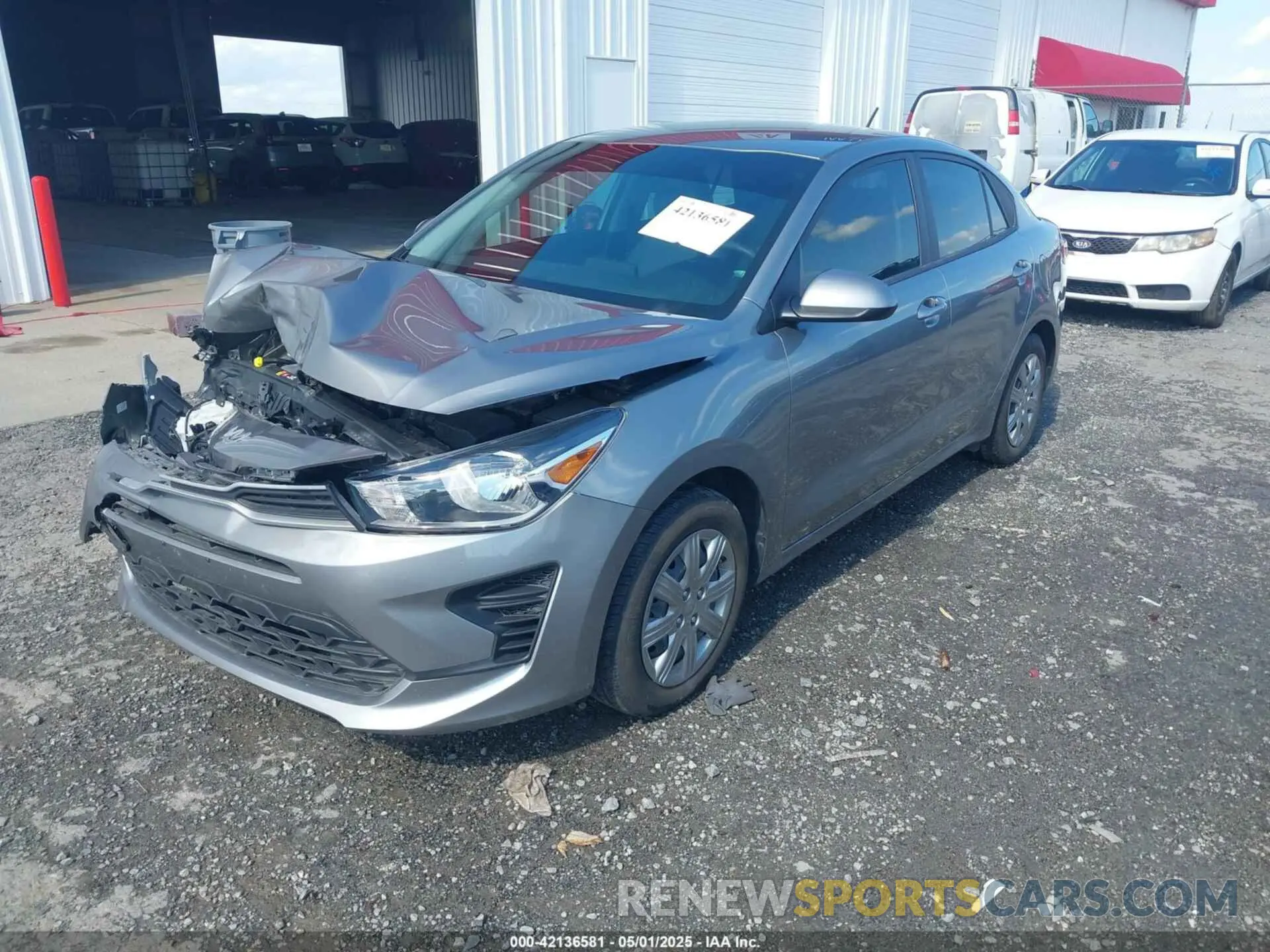 2 Photograph of a damaged car 3KPA24AD9NE488029 KIA RIO 2022