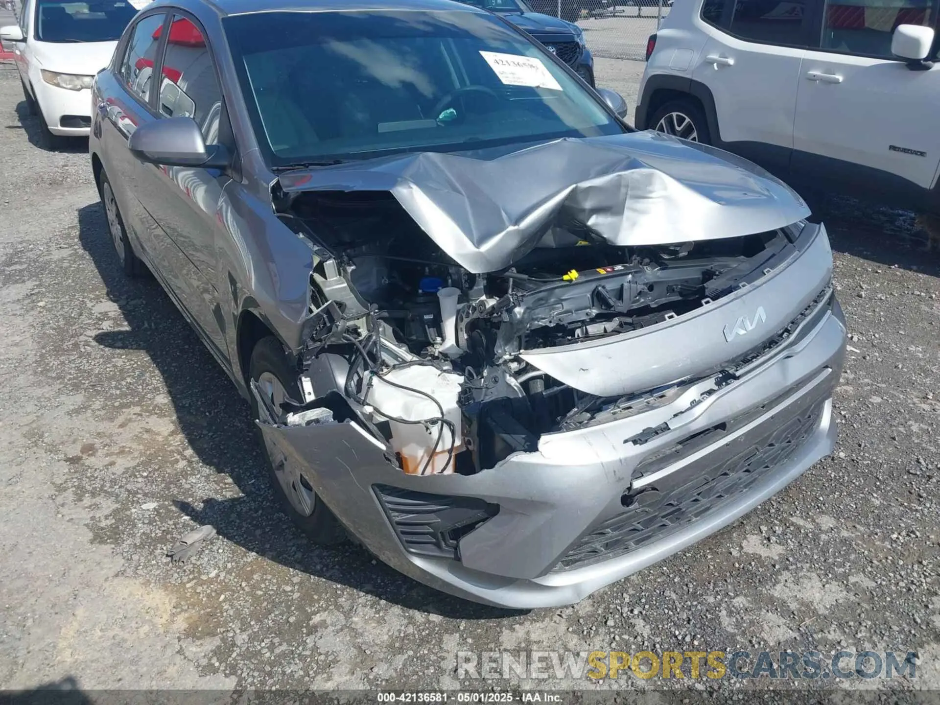 6 Photograph of a damaged car 3KPA24AD9NE488029 KIA RIO 2022