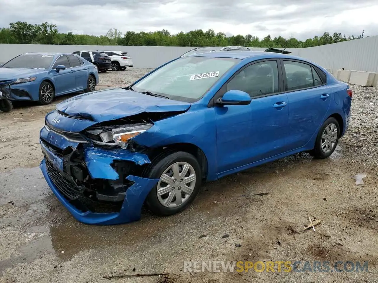 1 Photograph of a damaged car 3KPA24AD9NE491397 KIA RIO 2022
