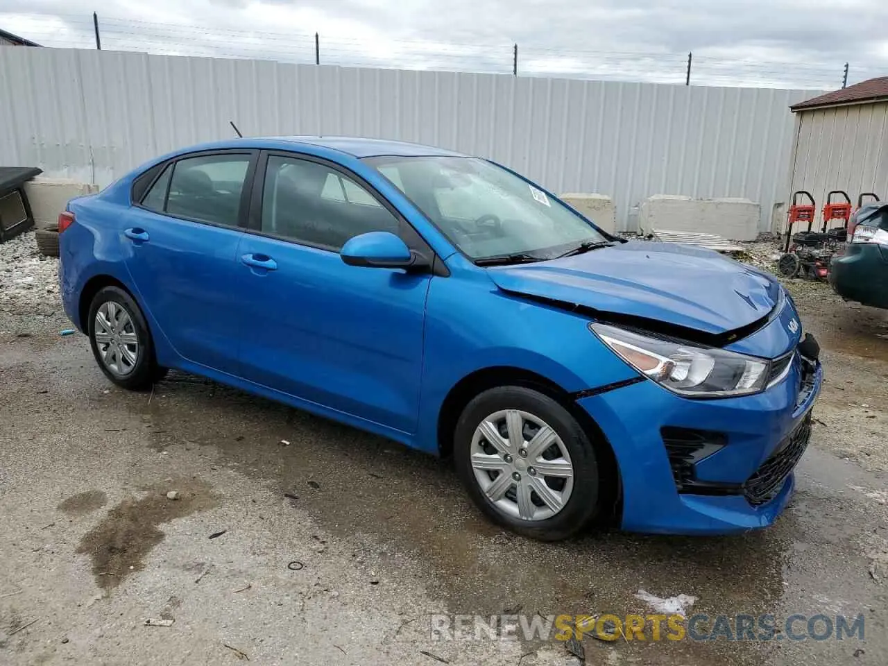 4 Photograph of a damaged car 3KPA24AD9NE491397 KIA RIO 2022
