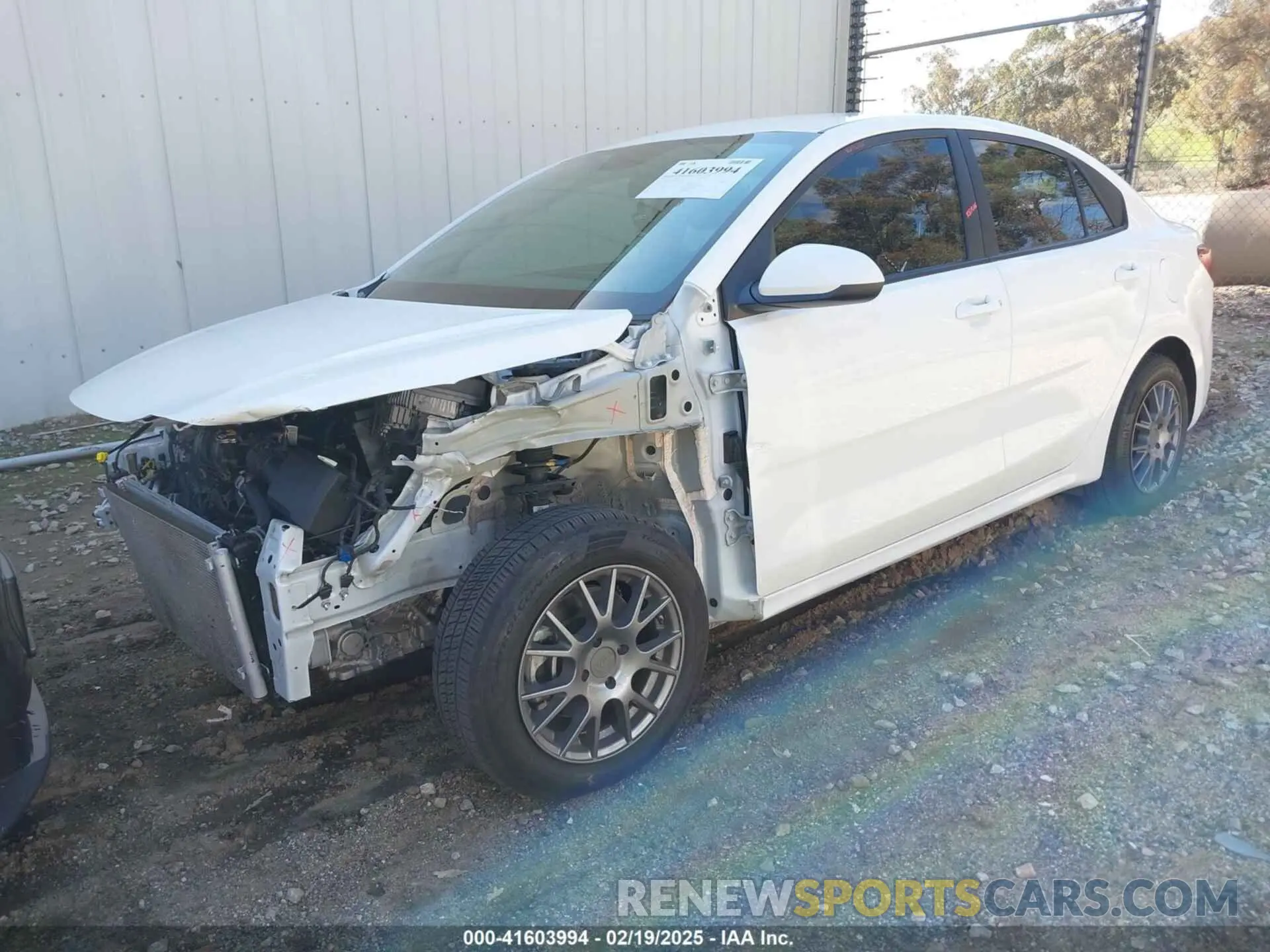 2 Photograph of a damaged car 3KPA24ADXNE445285 KIA RIO 2022