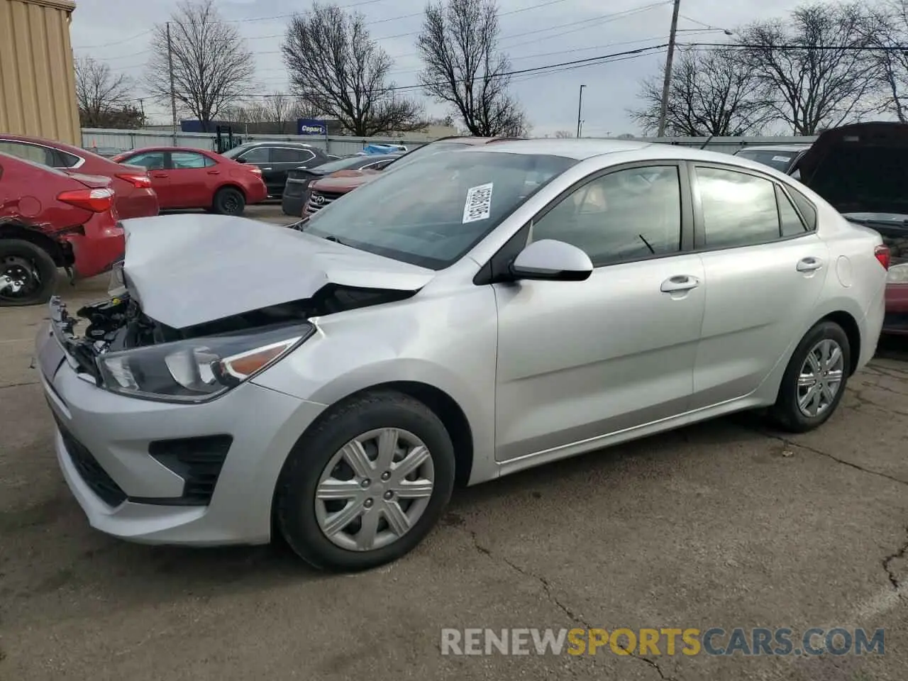 1 Photograph of a damaged car 3KPA24ADXNE466699 KIA RIO 2022