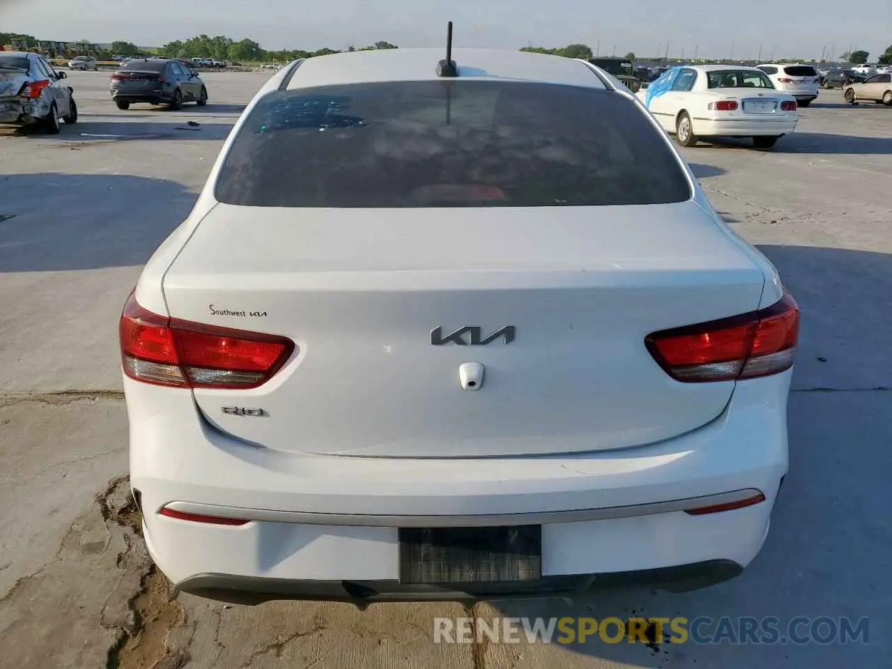 6 Photograph of a damaged car 3KPA24ADXNE479906 KIA RIO 2022