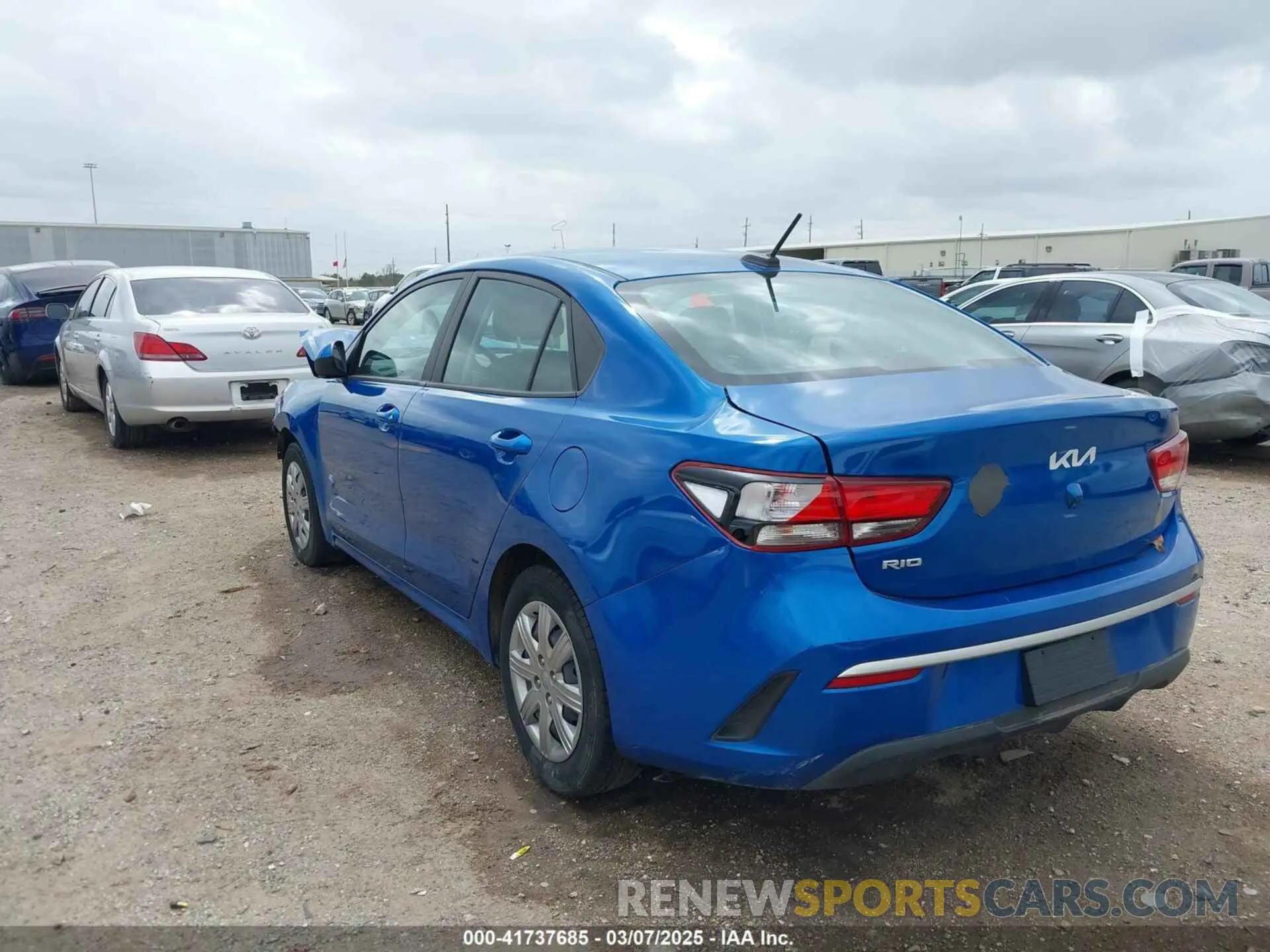 3 Photograph of a damaged car 3KPA24ADXNE508756 KIA RIO 2022