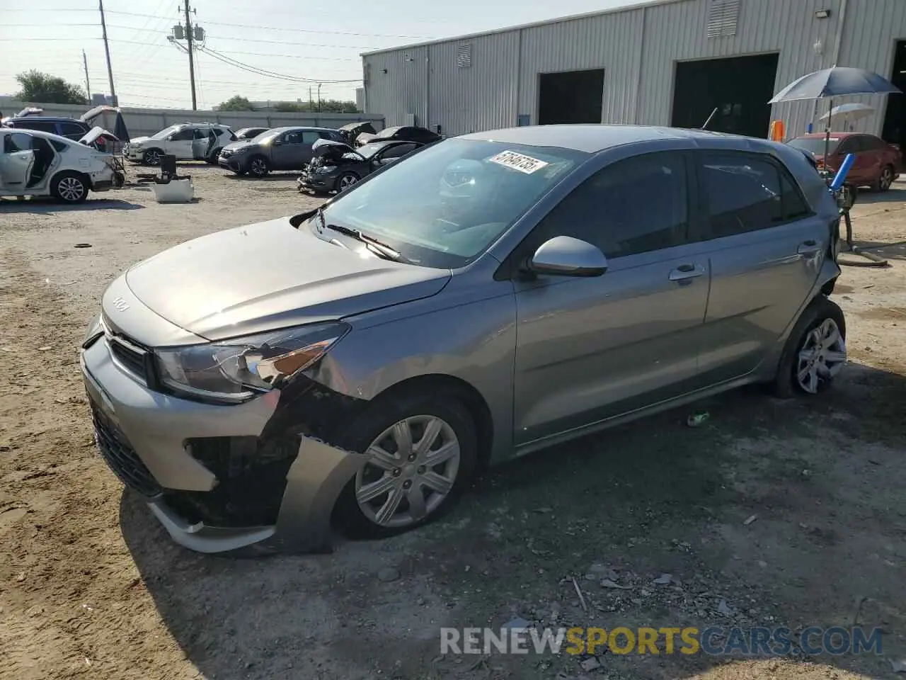 1 Photograph of a damaged car 3KPA25AD0NE482688 KIA RIO 2022