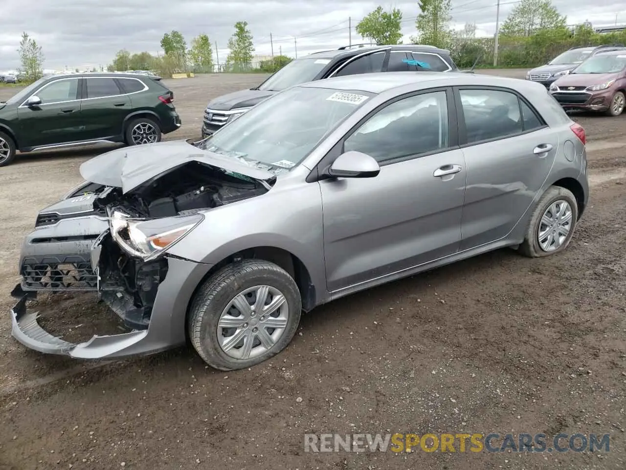 1 Photograph of a damaged car 3KPA25AD2NE464225 KIA RIO 2022