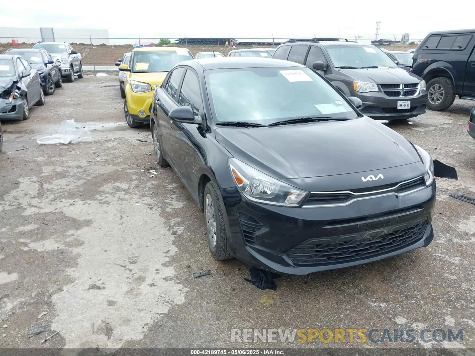 1 Photograph of a damaged car 3KPA24AD0PE544068 KIA RIO 2023