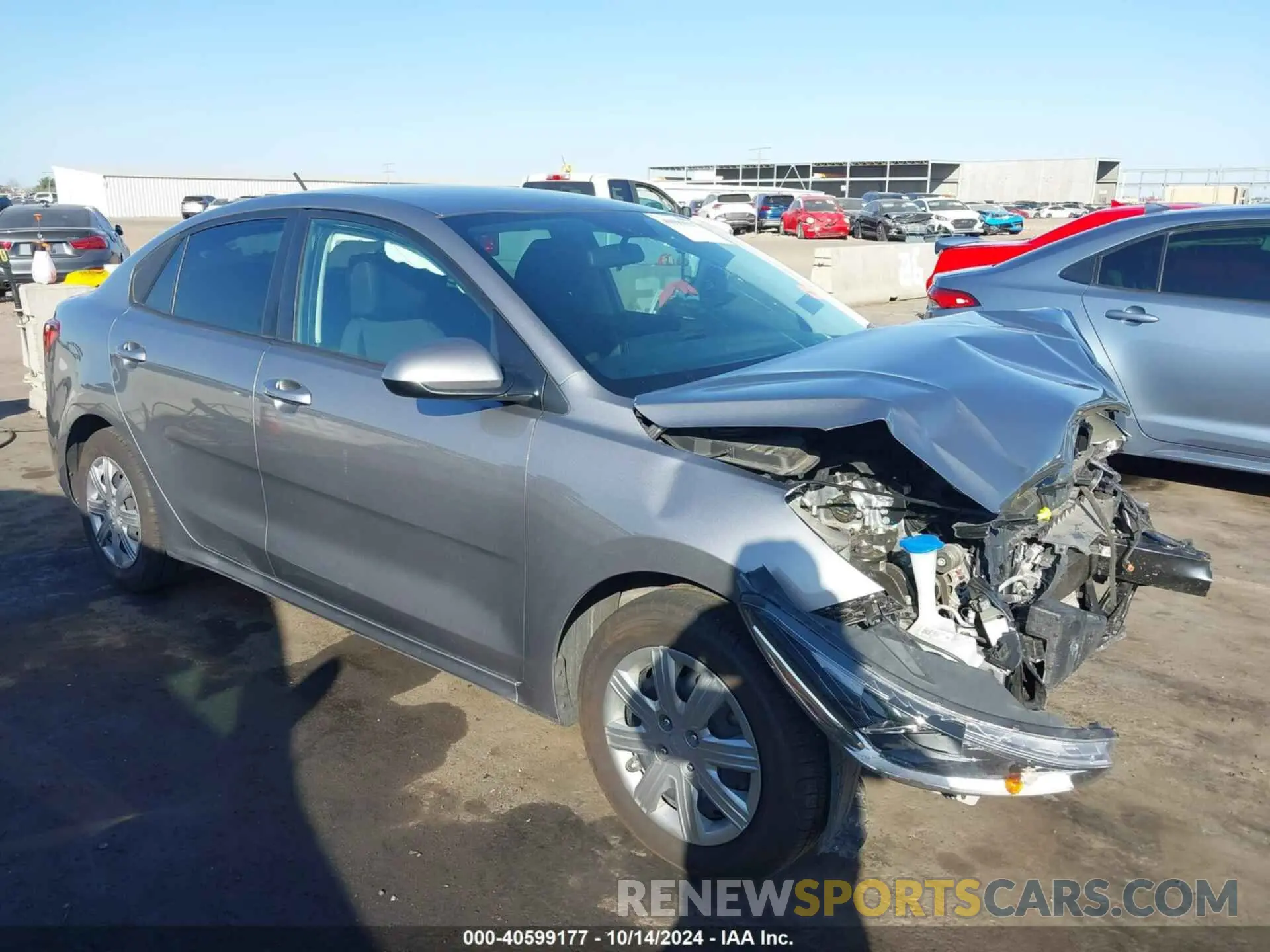 1 Photograph of a damaged car 3KPA24AD1PE526534 KIA RIO 2023