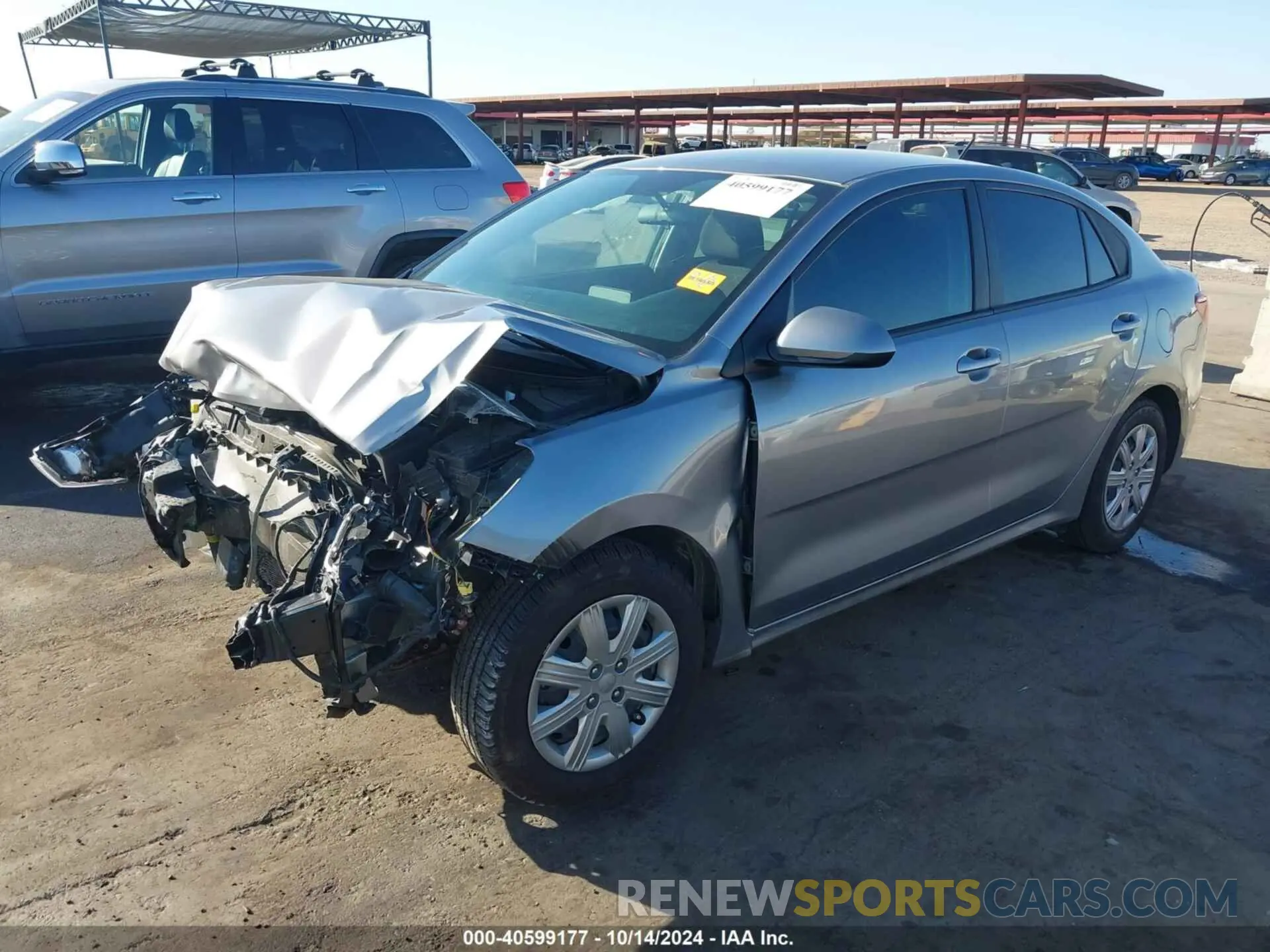 2 Photograph of a damaged car 3KPA24AD1PE526534 KIA RIO 2023