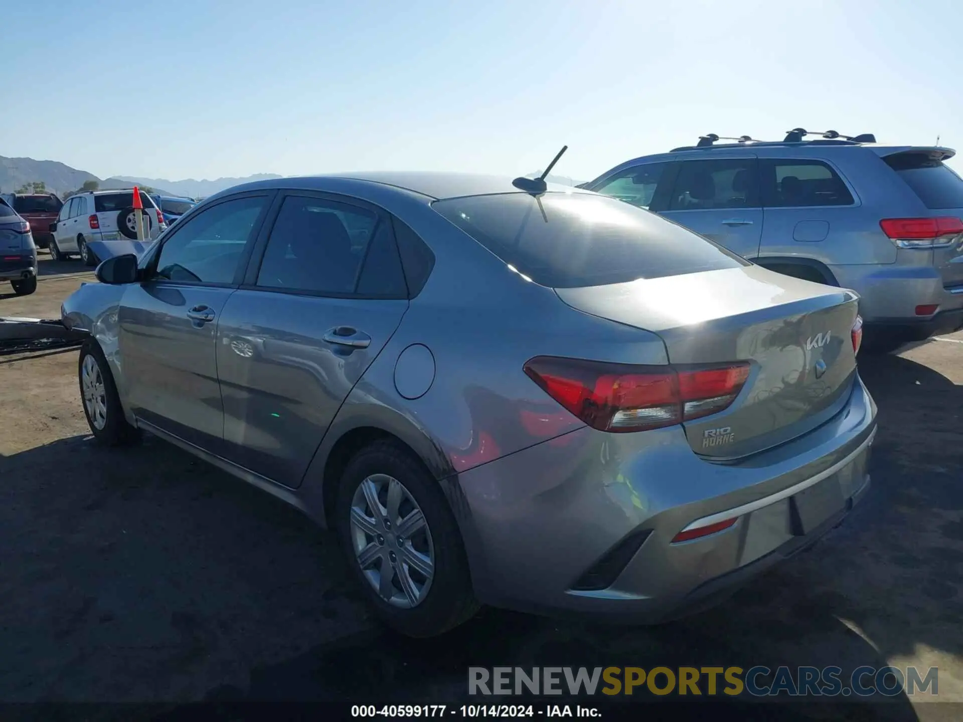 3 Photograph of a damaged car 3KPA24AD1PE526534 KIA RIO 2023