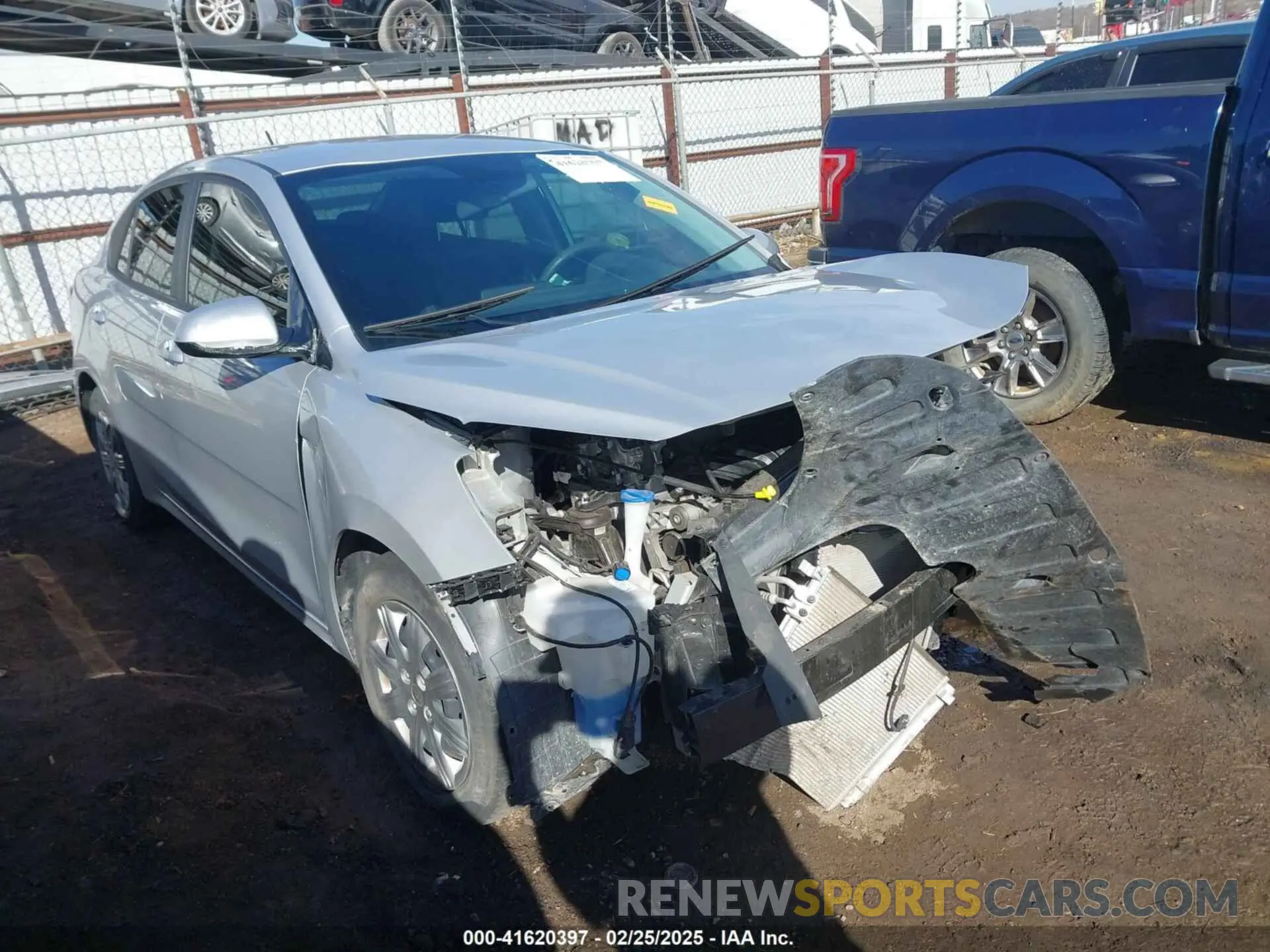 1 Photograph of a damaged car 3KPA24AD1PE575376 KIA RIO 2023