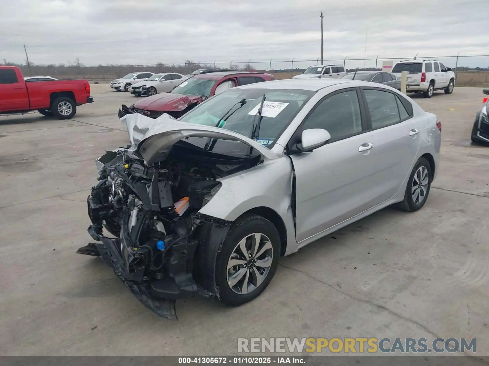 2 Photograph of a damaged car 3KPA24AD1PE584224 KIA RIO 2023